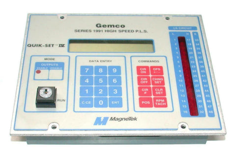 Gemco Magnetek 1991-KP  Quick Set IV Series 1991 High Speed P.L.S. Controller