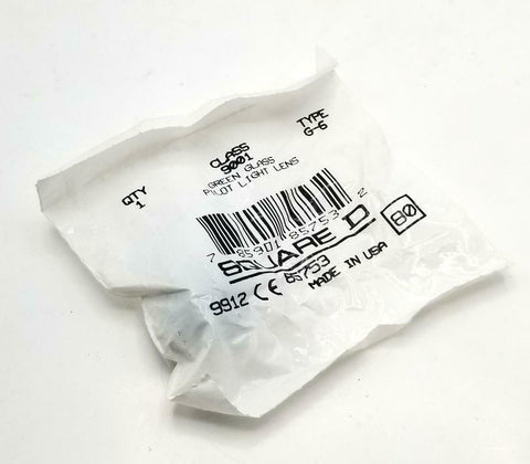 Square D 9001G6 Green Glass Pilot Light Lens (10 Available)