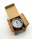 Noshok 25-300-1500 Brass Liquid Filled Gauge 0-2000 PSI 1/4" Bottom