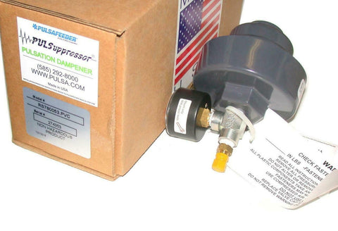 New Pulsafeeder Pulsuppressor  RS780053.PVC   Pulsation Dampener Valve