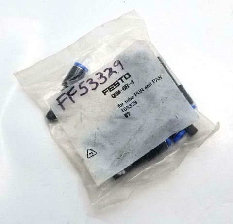 Festo QSM-6H-4 Push In Fitting (Lot of 10)