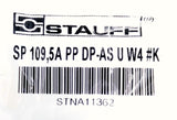 Stauff STNA11362 3/8" Polypropylene Tube Clamp Kit SP109,5A PP DP-AS U W4 #K