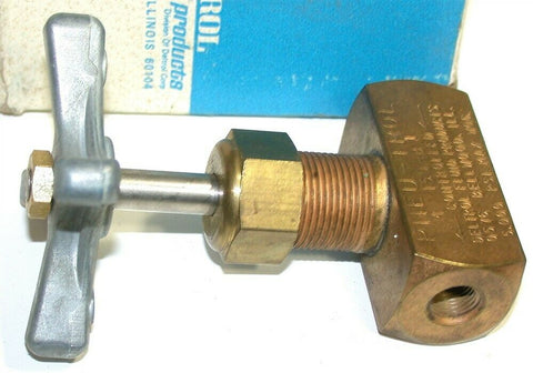 Deltrol Pneu-Trol 1/8" 10,000 PSI Brass Globe Needle Valve M150-B1 New