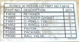 NEW FILL-RITE F4919 SERIES 30 REPAIR KIT