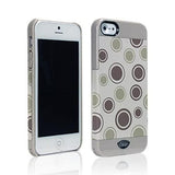 New iSkin VBPKD5-GY4 Vibes Polka Dot Case for iPhone 5 - Gray- FREE SHIPPING