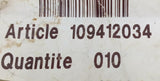 Lot of (10) Charmilles 109412034 O-Ring Set Seals