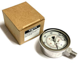 NoShok 25-500-3000 2.5" Glycerin Pressure Gauge 3000 PSI 1/4" NPT Bottom Mount