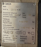 Samson 3277 Linear Pneumatic Actuator 2.5" 90 PSI 15mm w/ 3725 Positioner