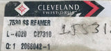 Cleveland Twist Drill .7530" SS Reamer 3" Length