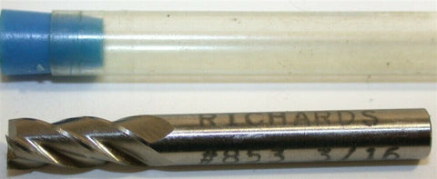 Up to 2 New Richards 3/16" Diameter 3/16" Shank 4 Flute HSS End Mill