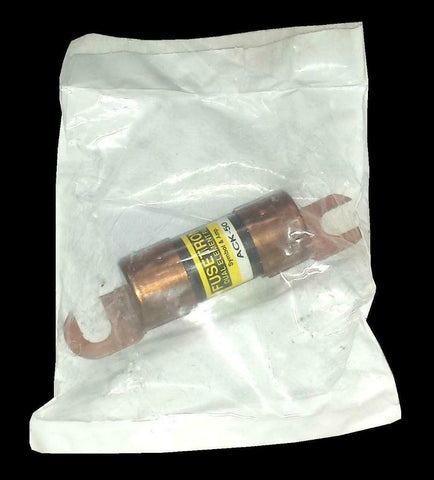 New Cooper Bussman Fusetron  ACK-50  Dual Element Fuse 50 Amp 130 VDC