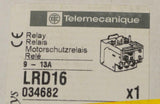 New Telemecanique  LRD16  Motor  Overload Relay 9-13 Amp 600 VAC
