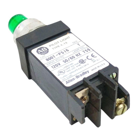 Lot of (2) Allen-Bradley 800T-PS16 Series T Pilot Light Module 120V 50/60HZ