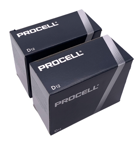 Duracell Procell D Alkaline Batteries 1.5V PC1300 USA 24 Count Expires 2026