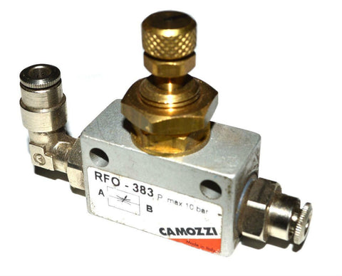 CAMOZZI RFO-838 PNEUMATIC IN-LINE CONTROL VALVE 1/8"