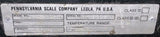 Pennsylvania Scale Co. 6600-60X84-20K Floor Scale 20,000 Pound Capacity 60 X 84"