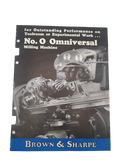 Brown & Sharpe - Omniversal Milling Machine Manual No. 0
