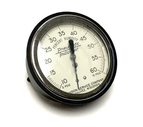 Johnson Service Company Pneumatic Thermometer 10-60 Percent Humidity