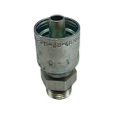 Lot of (2) Parker P43-6 R1-R2-R3-R9-0C2A Steel Hydraulic Hose Crimp Fitting