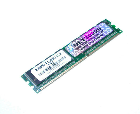 Generic  ULT30220  PC3200 CL3  Computer RAM Memory Module 256MB 400 MHz DDR DIMM