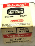 Nicholson 81236 High Speed Hole Saw 2-1/4"