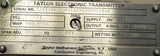 TAYLOR PT-32168 ELECTRONIC TRANSMITTER IN EXPLOSION PROOF ENCLOSURE 150-600 PSI