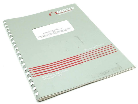 Bertan Models 577500 & 577500-1 Winding Resistor Tester Instruction Manual