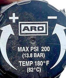 ARO SR10C Pneumatic Regulator 1/2" & 1/4" Threaded Bore Knob Adjustment