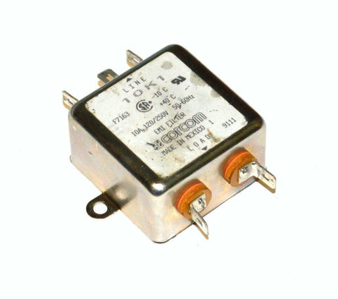 CORCOM 10K1 F7163 EMI FILTER 10 AMPS 120/250 VOLTS