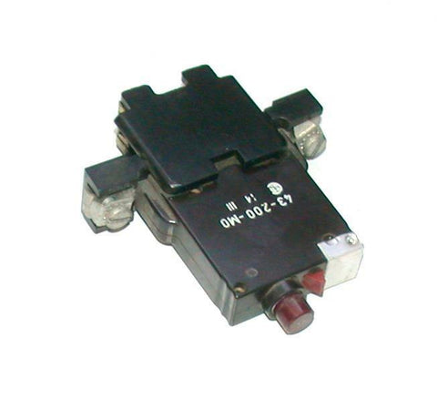 E-T-A   43-200-M0   MAGNETIC SINGLE POLE CIRCUIT BREAKER 0.80 AMP 250 VAC
