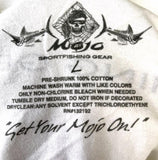 Mojo Sportfishing Gear Men's White Short Sleeve Pocket Shirt Size Large