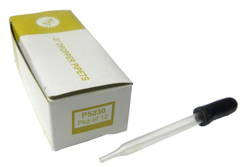 BRAND NEW IN BOX S/P 3" DROPPER PIPETS MODEL P5230 BOX OF 12 (2 AVAILABLE)