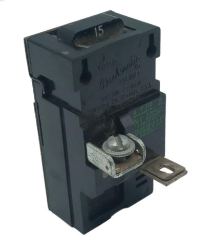 Bulldog Electric P115 1 Pole Pushmatic Circuit Breaker 15A 120/240VAC