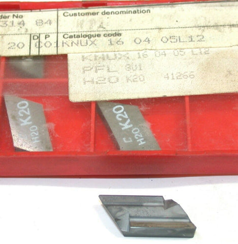 Lot of 5 New Sandvik Indexable Turning Carbide Inserts KNUX 160405L12 K20