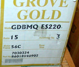 New Grove Gear Gold   GDBMQ  ES220  White Speed Reducer Gearbox 15: 1