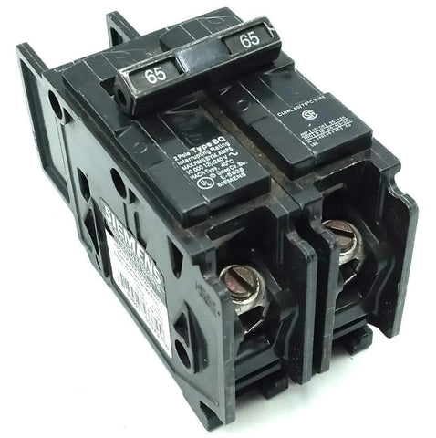 Siemens BQ2B065L 2 Pole Circuit Breaker 65A 120/240VAC 60HZ