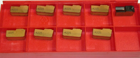 Lot of 9 Sandvik Indexable T-Max Q-Cut Grooving inserts N151.2-A312-80-5G 4225