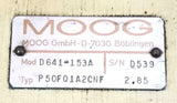 Moog D641-153A Proportional Valve P50FQ1A2CNF