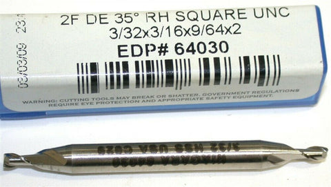 Up to 2 New Niagara 3/32" diameter Double End 2 Flute HSS End Mill 64030