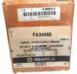 Up to 3 NIB Square D 60 Amp I-Line 480VAC/250VDC Circuit Breakers FA34060