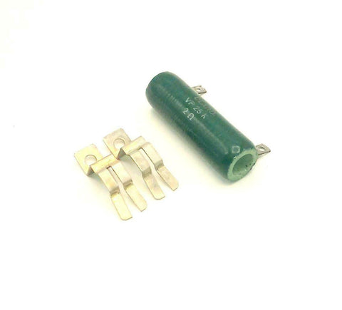 New Clarostat  VP25K  Fixed Resistor 2 Ohms W/Mounting Brackets