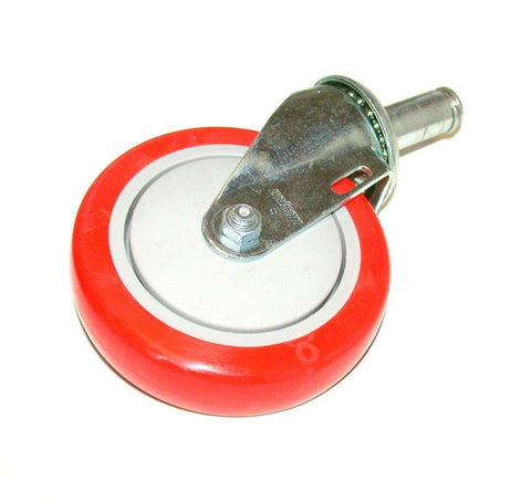 NEW COLSON RED PLASTIC  CASTER WHEEL SWIVEL  5" DIAMETER 1-1/2" WIDE