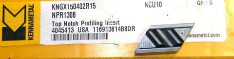 3 Kennametal Top Notch Profiling Indexable Carbide Inserts KNGX150402R15 KCU10
