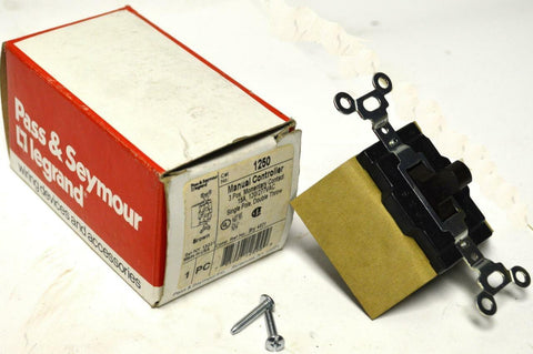 NEW PASS & SEYMOUR 1250 MANUAL MOTOR CONTROL SWITCH 120 V 15A