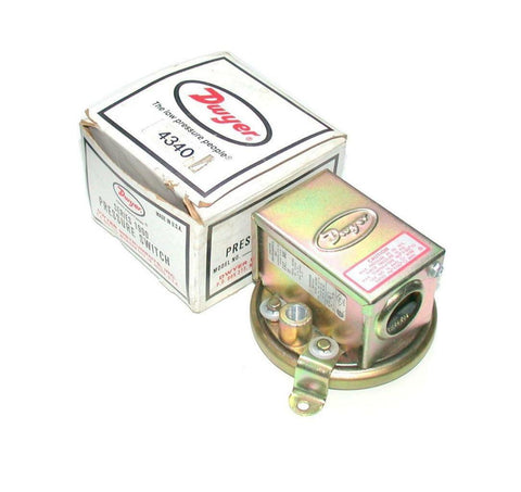 NEW DWYER INSTRUMENTS  1910 10   PRESSURE SWITCH 1/8 NPT 15 AMP