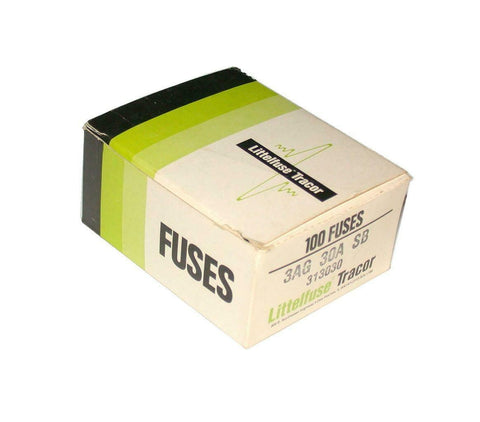 Lot of 100 New Littelfuse   3AG30A  Tracor Fuses 30 Amp  250 VAC