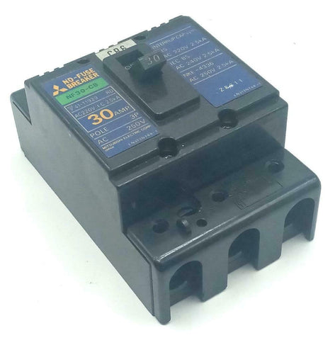Mitsubishi NF30-CB 3 Pole Circuit Breaker 30A 250V