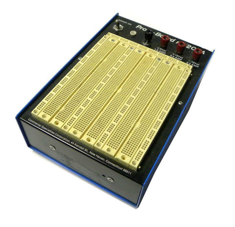 CONTINENTAL SPECIALTIES 203A PROTO-BOARD WITH +5 V & +/-15 VDC