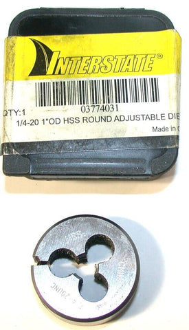 Up to 2 New Interstate Adjustable M10X1.5 HSS 1" OD Thread Die 03774031