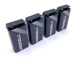 4 Duracell Procell Alkaline Batteries 9V 4 Count PC1604 Expires 2024